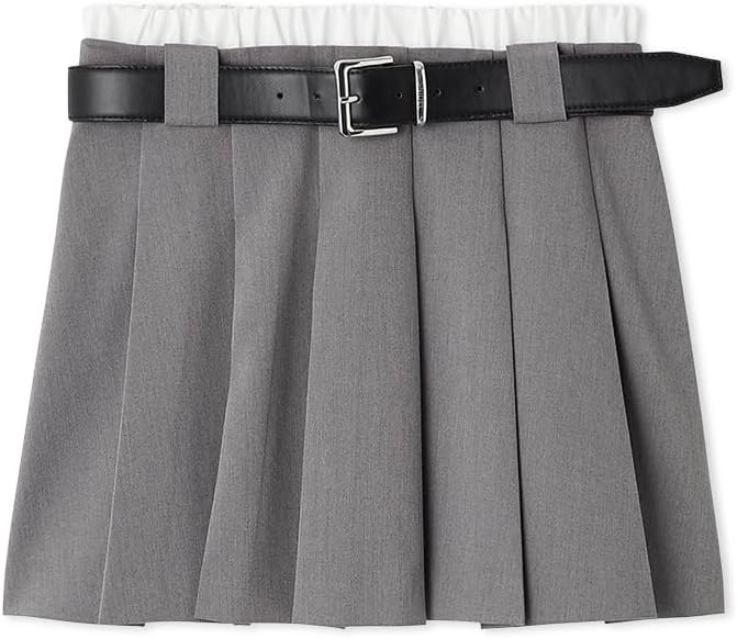 Amazon.co.jp: [スナイデル] レイヤードデザインプリーツスカショ