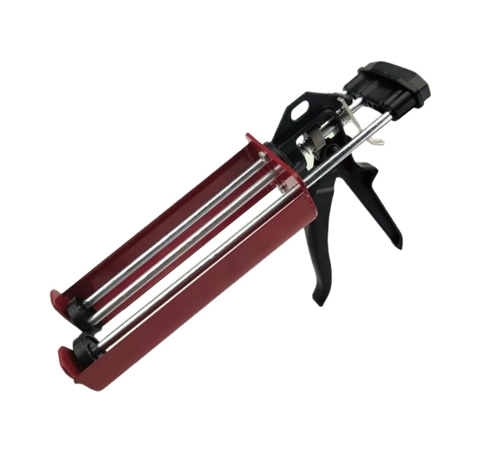 Pistola de calafateo Manual Ajustable Pistola de Cartucho de Doble componente de Acero de 400ml, aplicador de Pistola de Pegamento Manual hidráulica, Pistola de calafateo