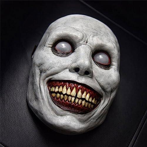 Wonsunss Scary Mask Adults Halloween Mask Scary Zombie Creepy Party with Halloween Theme Designs Creepy Horror Mask for Cosplay and Halloween Party Printing