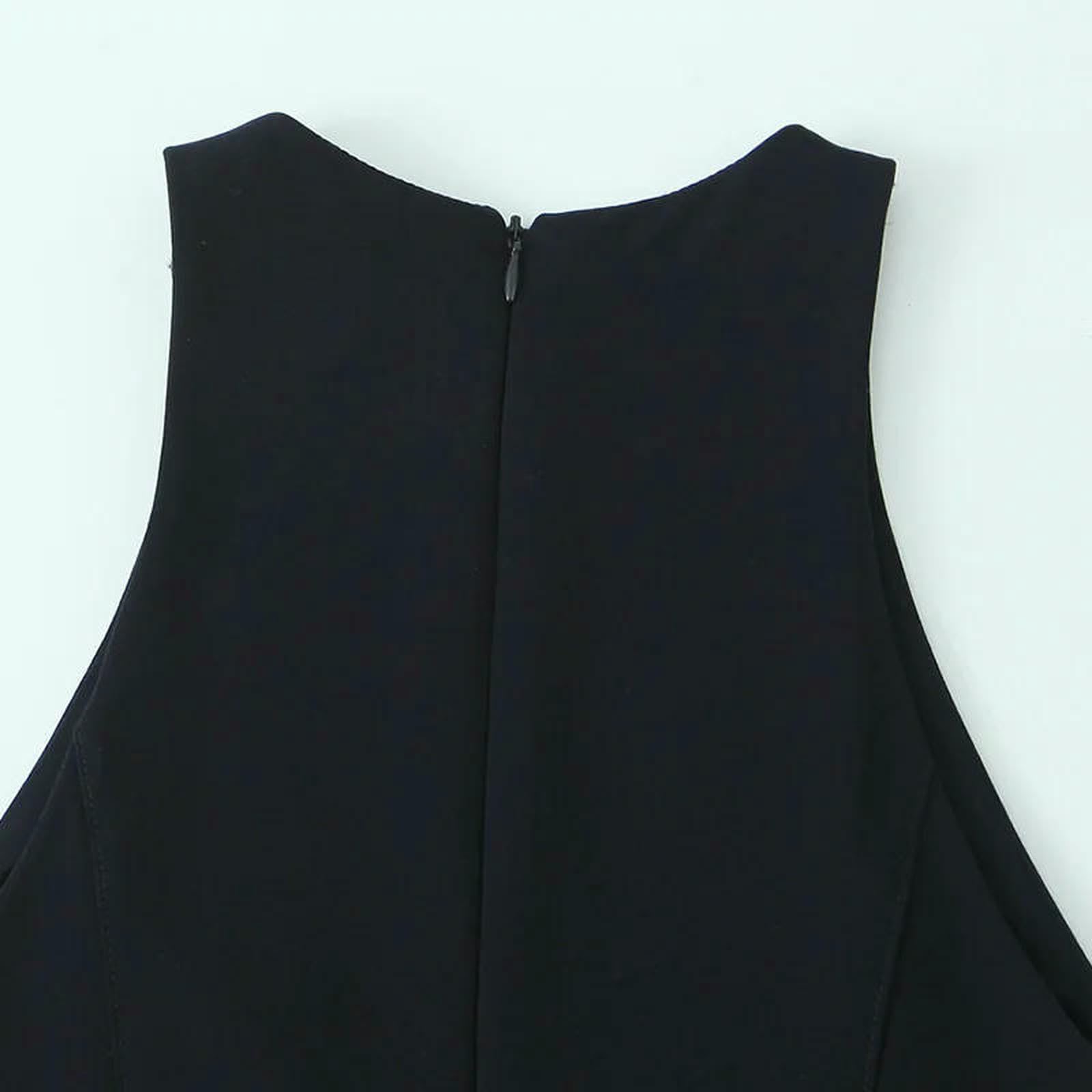 Sukienki damskie z paskiem kamizelka mini sukienka elegancka bez rękawów moda uliczna slim fit lato prosty styl trapezowa szarfy, Pokaż na zdjęciu, M