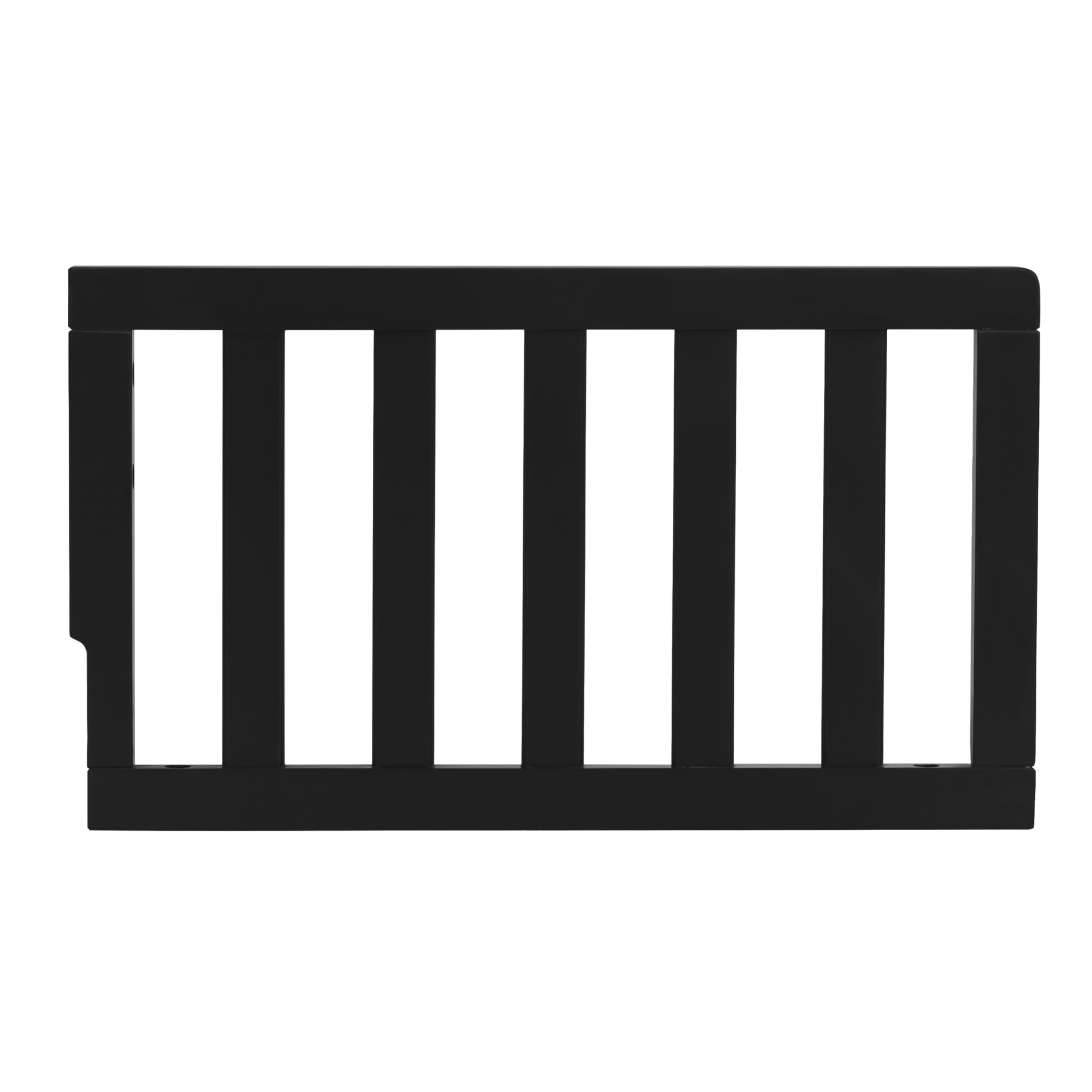 Dream On Me Toddler Guard Rail for Convertible Crib, Solid Wood Bed Rail for Toddler Bed Conversion, Black