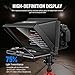 NEEWER X12 14 inch Aluminum Alloy Teleprompter for iPad Tablet Smartphone DSLR Cameras with Remote Control, Carry Case, APP Compatible with iOS/Android for Online Teaching/Vlogger/Live Streaming