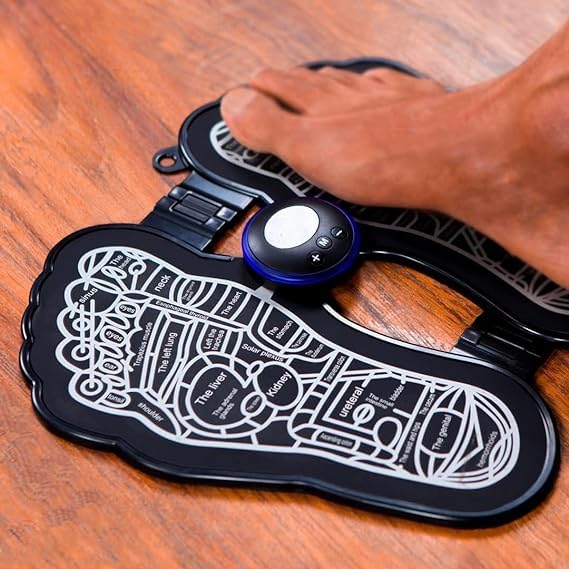 Foot Massager Pain Relief Wireless EMS Massager, Portable Folding Automatic with 8 Mode19 Intensity for Legs, Body, Hand Therapy (Foot and Body Massager) Foot Massager Pain Relief Wireless EMS Massager, Portable Folding Automatic with 8 Mode19 Intensity for Legs, Body, Hand Therapy (Foot and Body Massager)