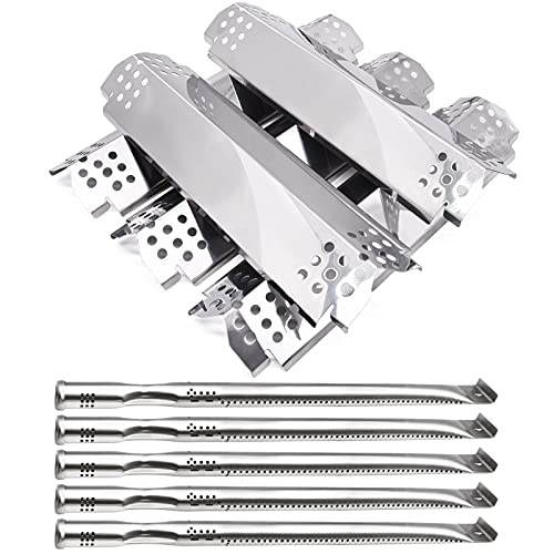 Adviace Replacement Parts for Nexgrill 720-0882A 720-0896 720-0925 720-0896B 720-0896C 720-0896E Grills, 5 Pack Grill Flame Tamers Heat Shields & Grill Burner Tubes Replacement