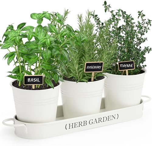 PERFNIQUE Indoor Herb Garden, Herb Planter for Indoor/Outdoor, Fa...