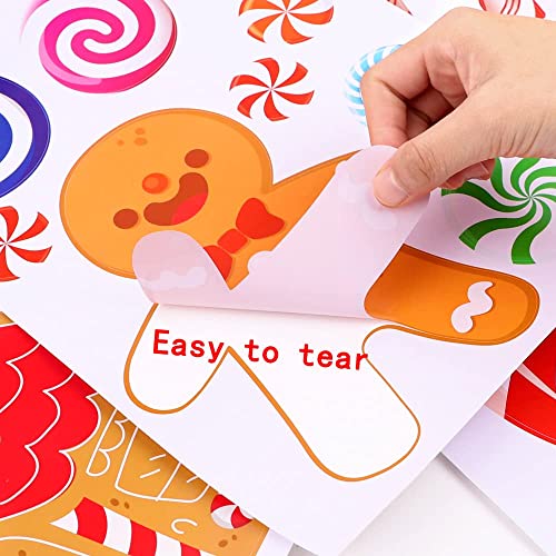 Diydec 70Pcs Peppermint Floor Decals Stickers, Self-Adhesive Christmas Candy Party Wall Floor Stickers Decals For Christmas Floor Candy Land Decoration #TOP3