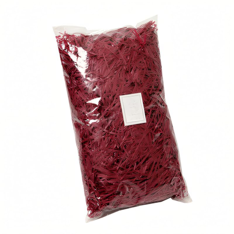 BPABDEITR Papier De Soie Déchiqueté, Cadeau, Coupe Froissée, Multicolore, Paquet De 2 À 8, 100g(Wine Red,100g*8Pack)
