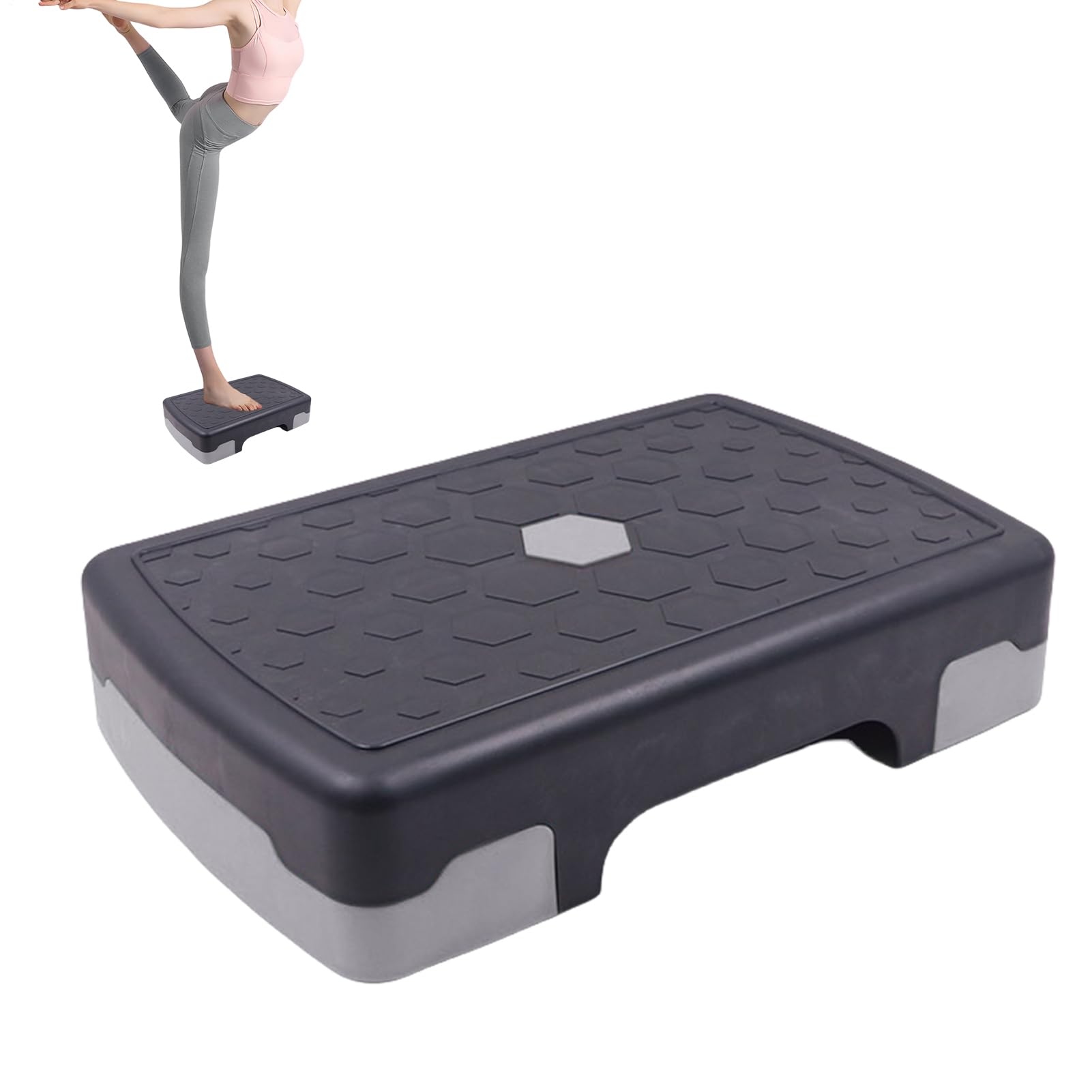 Piattaforma di fase di esercizio - Stepper aerobico regolabile, attrezzature per il fitness | Board di allenamento per il fitness del corpo senza slittamento per adulti adolescenti anziani, strumento