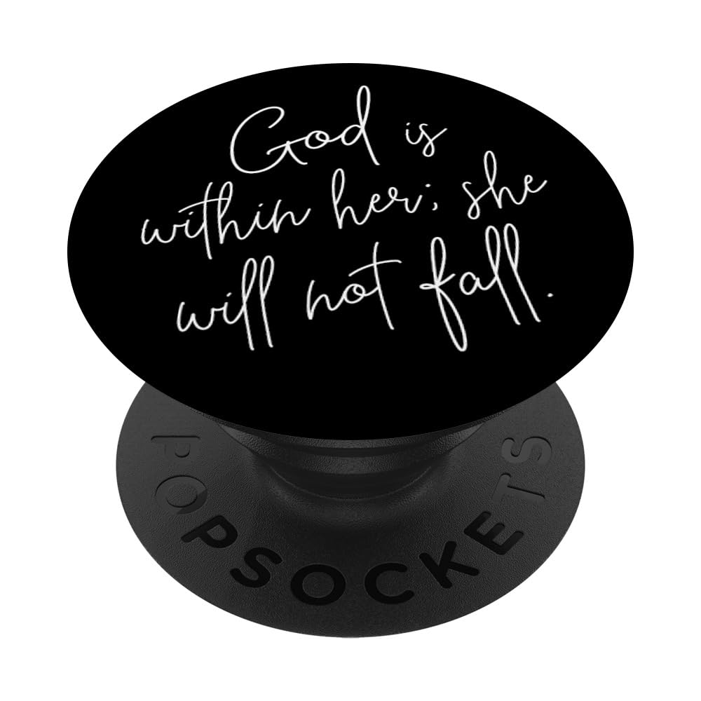 God is Within Her - Christian Scripture Bible Verse Psalm PopSockets Adhesive PopGrip