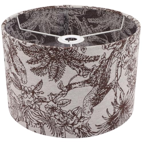 ランプシェード 布 電球保護 ランプの笠 電球カバー 交換用 電気スタンドの傘 装飾ランプ 屋内照明 かさのみ テーブルランプ 熱帯の葉 ランプシェード 家庭用照明