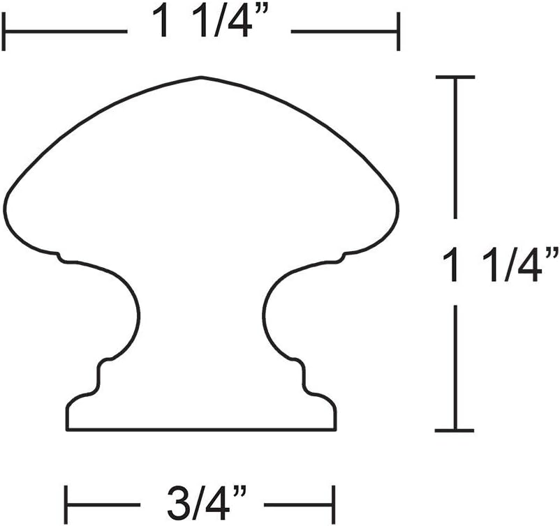 Emtek Melon Knob Available in 3 Sizes and 9 Finishes - 86122US15A - (Dimension 1 1/4) - Pewter (US15A)