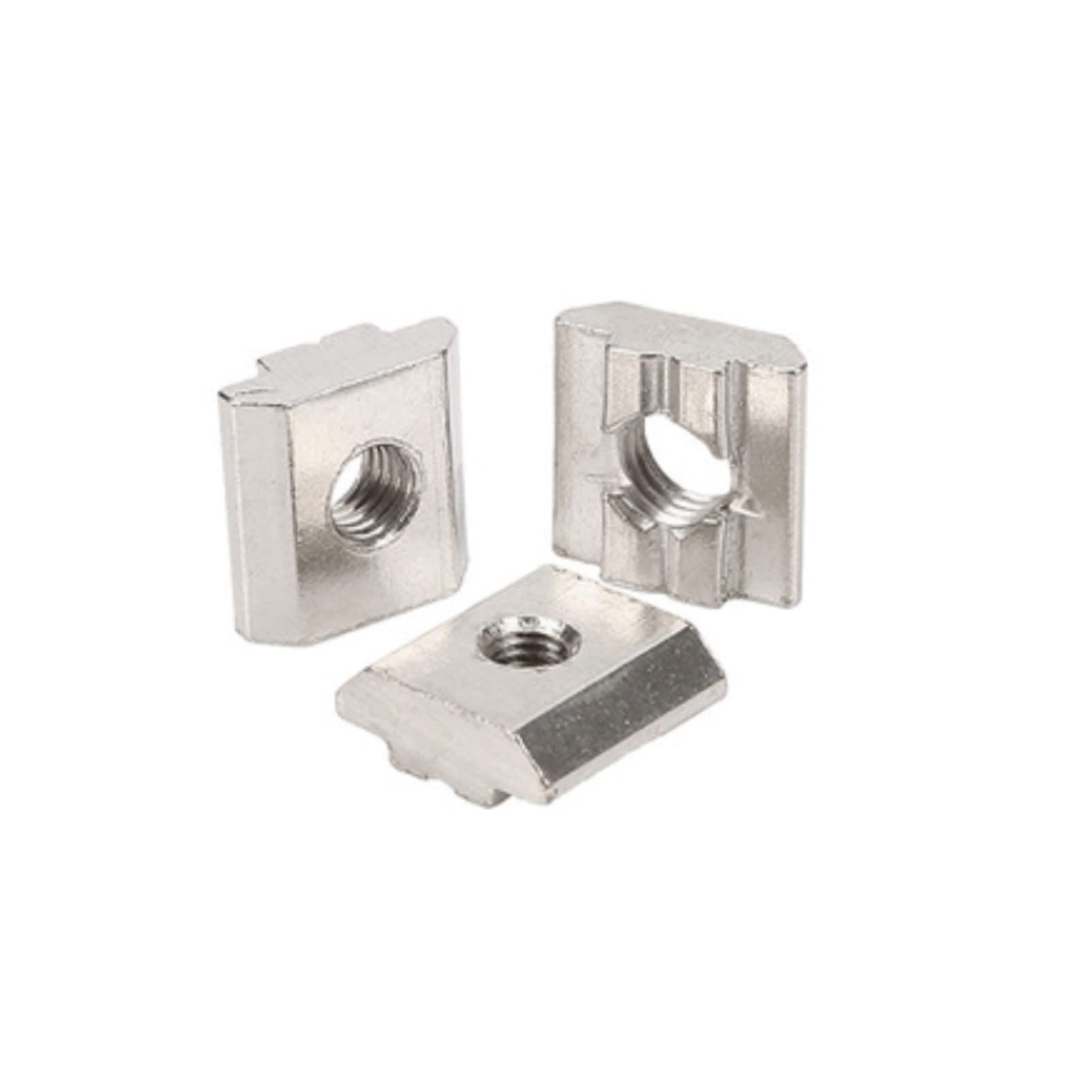 80pcs 20 Series Extrusion M6 T Slide Nut M6 Tee Sliding in Nut for 2020 Extruded Aluminum Connector Brackets with 2020 Sereis Extursion Profile Rail