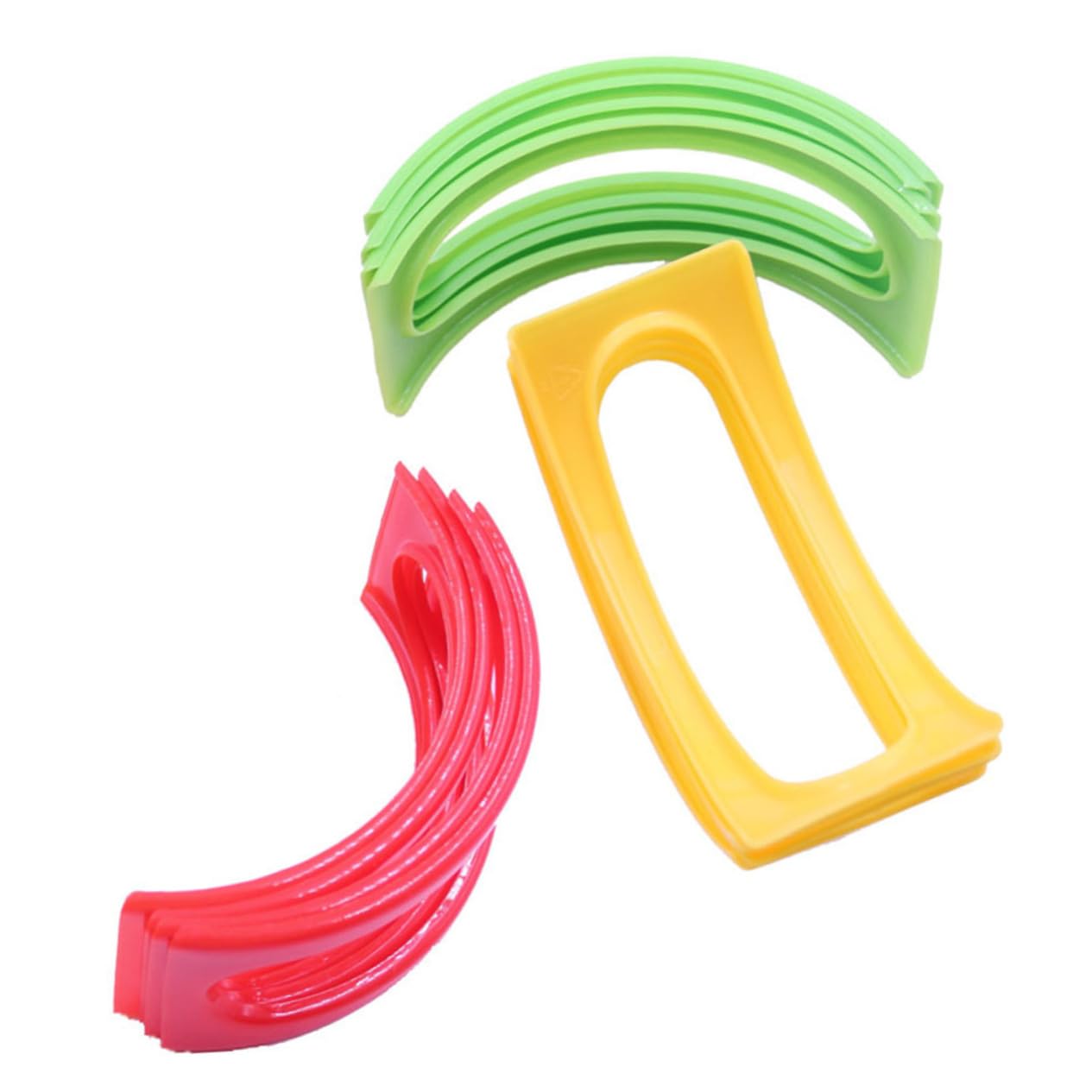 STOBAZA 24 Set Curved Food Rack Stackable Tray for Booth Taco Stand for Restaurant Creative Food Storage Rack