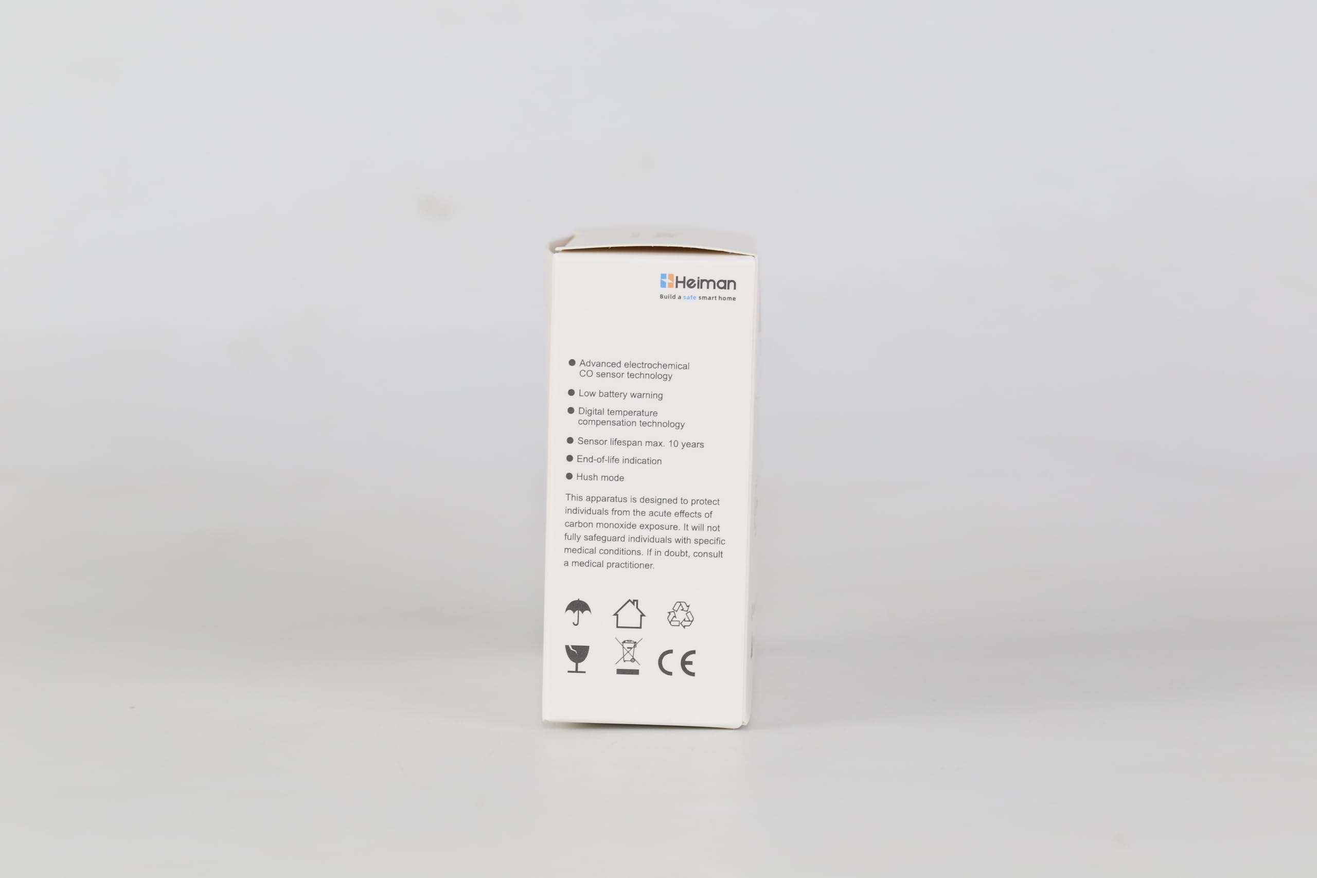 HEIMAN Funkvernetzter CO-Melder Vernetzt - Einer Erkennt, Alle Sind Alarmiert, CO Alarm Kohlenmonoxid 10 Jahre Sensor - Batterien austauschbar 85 dB Kohlenmonoxidmelder für Zuhause (4 Stück)