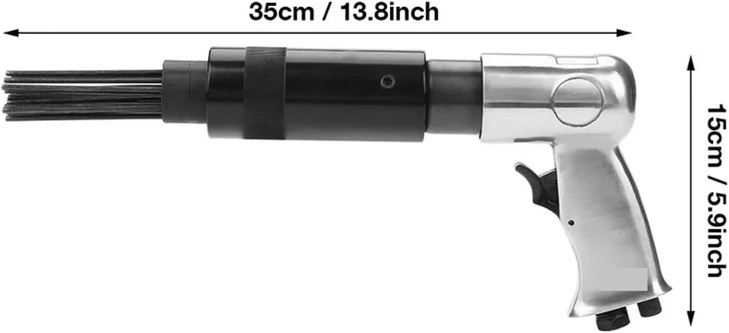Air Hammer, Air Pneumatic 19 Needle Scaler For Rust Paint Slag Corrosion Removing Deburring