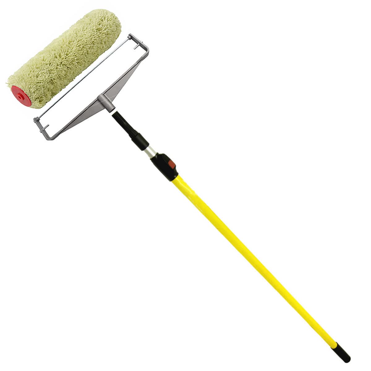 30,5 cm Farbroller + Metall-Doppelarmrahmen + Verlängerungsstange / Eimer für Malerei, Dekoration, Heimwerker, Heimwerker