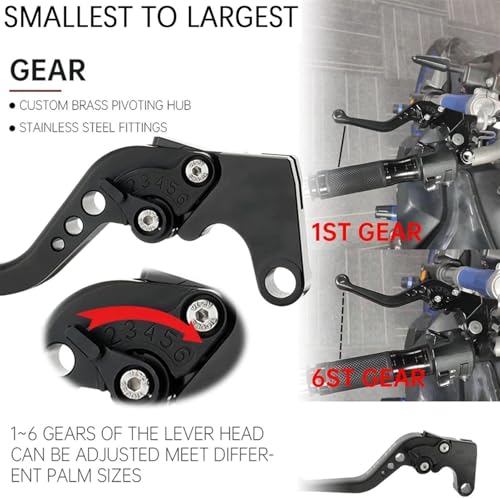 Leviers de commande moto CNC pour virées en Ducati Multistrada - 6