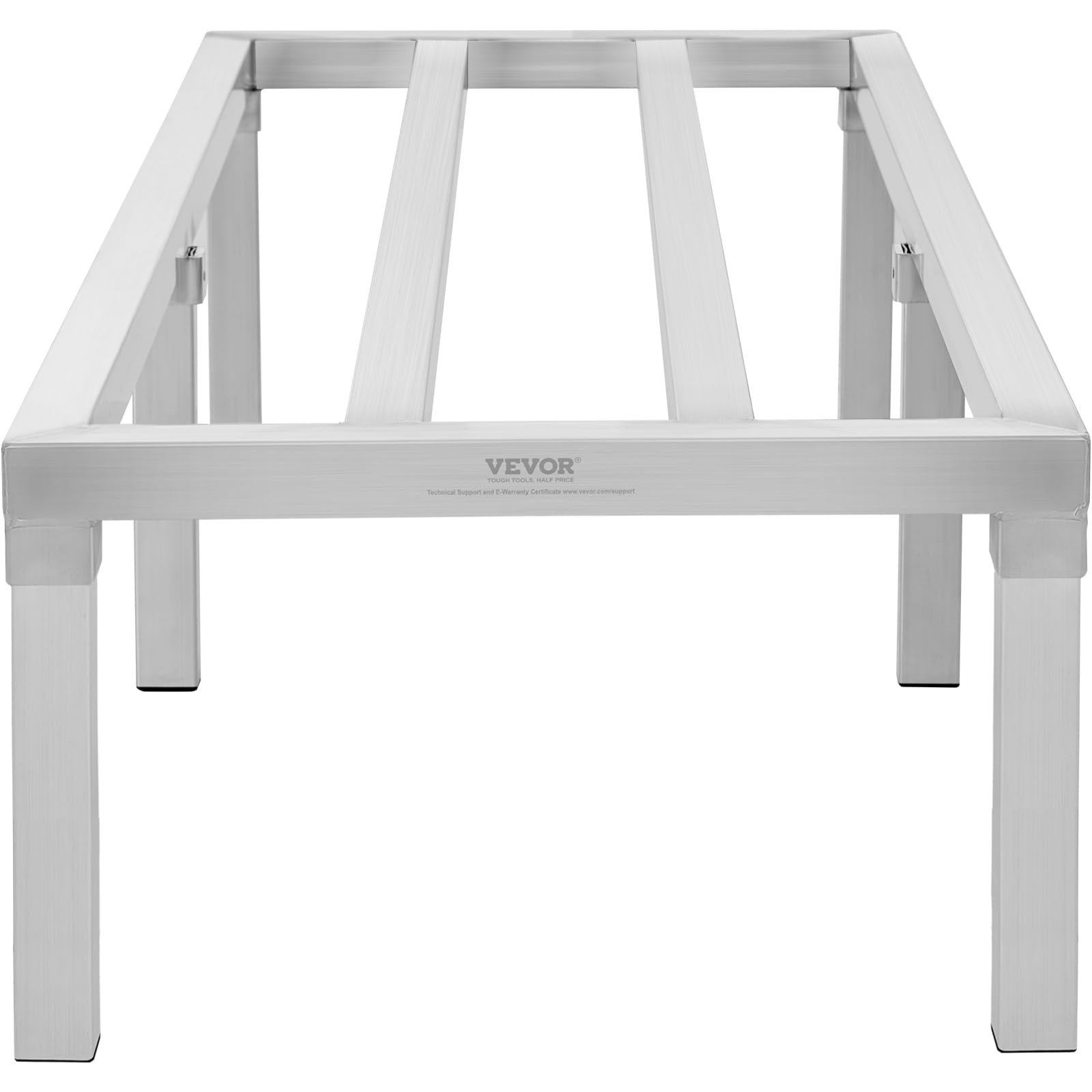 VEVOR Regał aluminiowy, 152 x 50 x 30 cm, komercyjny regał magazynowy, nośność 817 kg, w pełni spawany, regał do przechowywania żywności na podłodze, restauracje, kuchnie, garaż