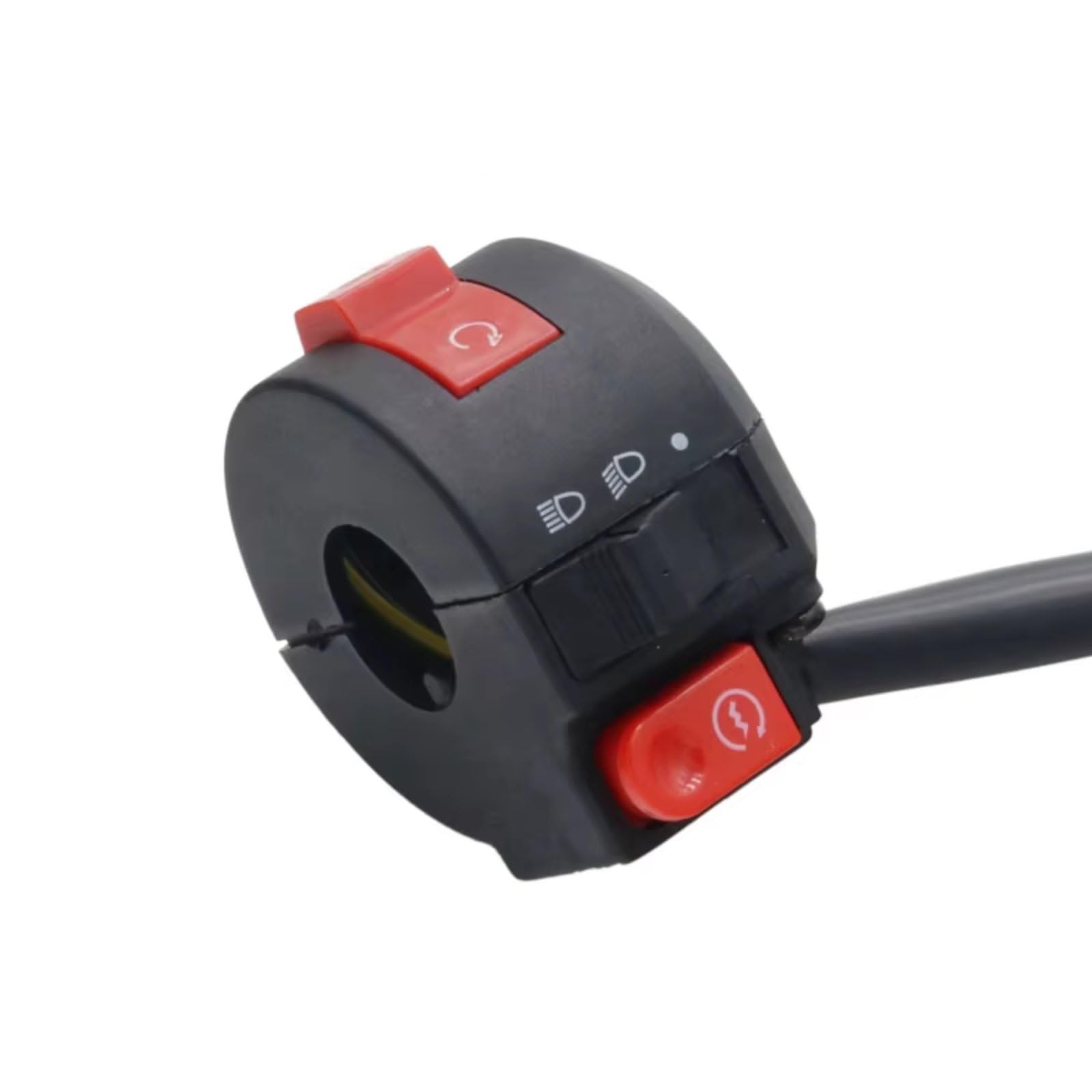 Interruptor señal moto Control De Manillar De Interruptor De Motocicleta De 22MM Para Interruptores Universales, Botones De Inicio De Faros De Luz De Giro