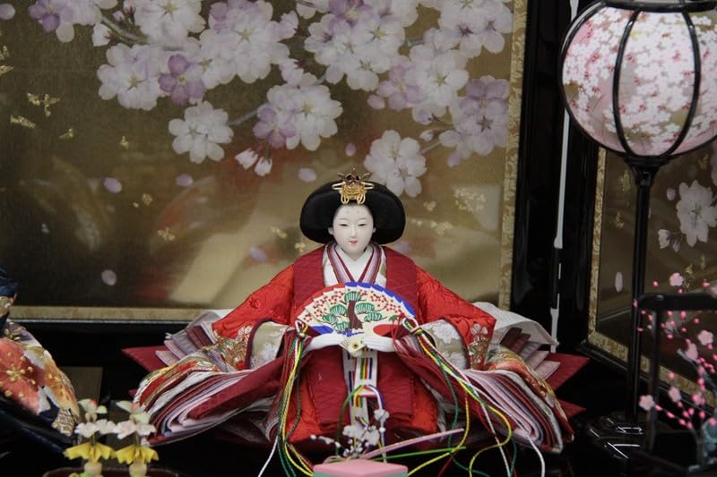 雛人形親王平飾り 雛ごよみ 小十番 金襴刺繍 桜 hn125 hs1718 24hina-