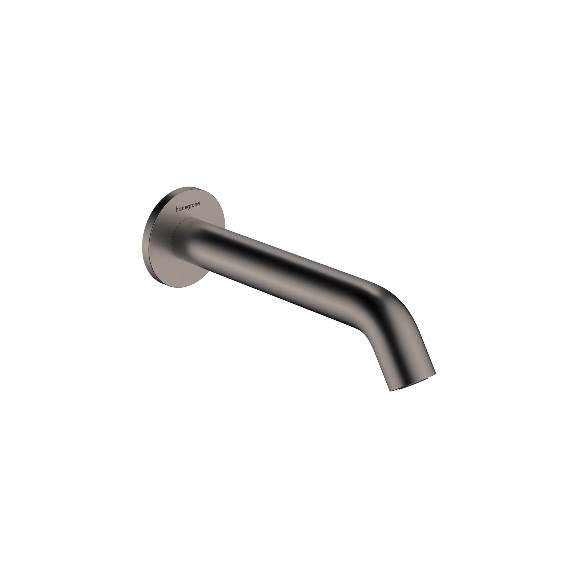 Bec de baignoire noir chromé brossé hansgrohe Tecturis S 73411341 encastré