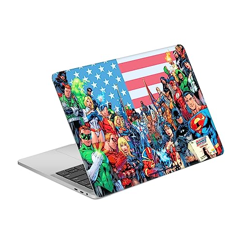 Autocollant Justice League MacBook Pro 13 A2338 : skin vinyle protection bande dessinée DC