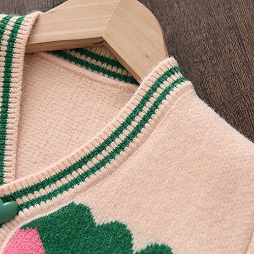 Kids Warm Sweater Toddler Girls Winter Love Prints Sweater Long Sleeve Warm Knitted Pullover Knitwear Xmas Tops2