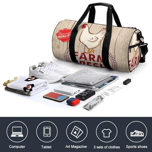 Sac week-end Poulet De Ferme 45cm : résolvez le manque de place en voyage - 4