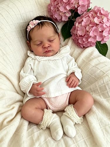 Muñeca Realista Reborn 19 Pulgadas Ojos Cerrados miniatura 1