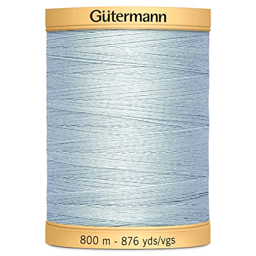 Gutermann Natural Cotton Thread Solids 876yd Powder Blue