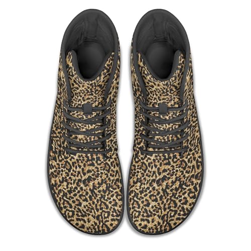 Image of Fashion Print Womens Mens High Top Barefoot Sneakers Flat Shoes
