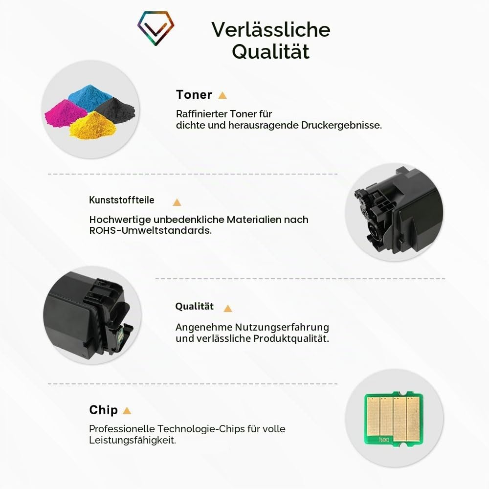 TK5370 TK-5370 Kompatibel für Kyocera Ecosys PA3500cx MA3500cix MA3500cifx | Ecosys PA3500cx MA3500cix MA3500cifx TK5370K TK5370C TK5370M TK5370Y Schwarz Cyan Gelb Magenta