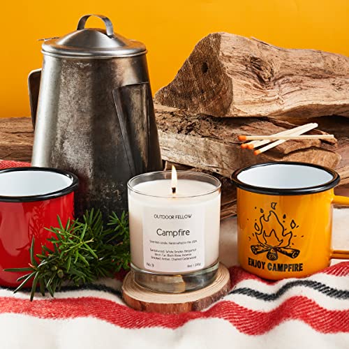 Outdoor Fellow Campfire Scented Coconut and Apricot Wax Candle #TOP23