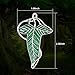 EKZ Elegance Elven Green Tree Leaf Enamel Pin,Cloak Clasp Brooches Elven Keepsake Pin for Luck and Mystery – Perfect for Christmas Festive Attire and Cosplay Jewelry