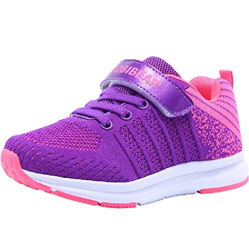 Zapatillas niños, ZARLLE Zapatos Niños Niñas Transpirable Zapatillas Deporte niño Bebe Botas Camper Deportes con Plataforma niña Tenis niñas Zapatillas Velcro niño