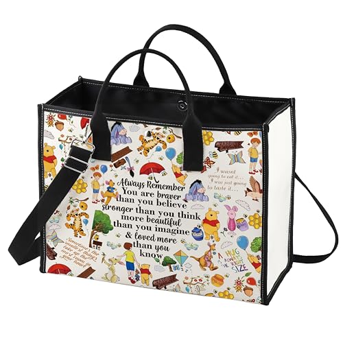 LEVLO Friendship Cosmetic Make up Bag Friend Gift Friendship You are Braver Stronger Smarter Than You Think Makeup Zipper Pouch Bag for Women Winnies LT