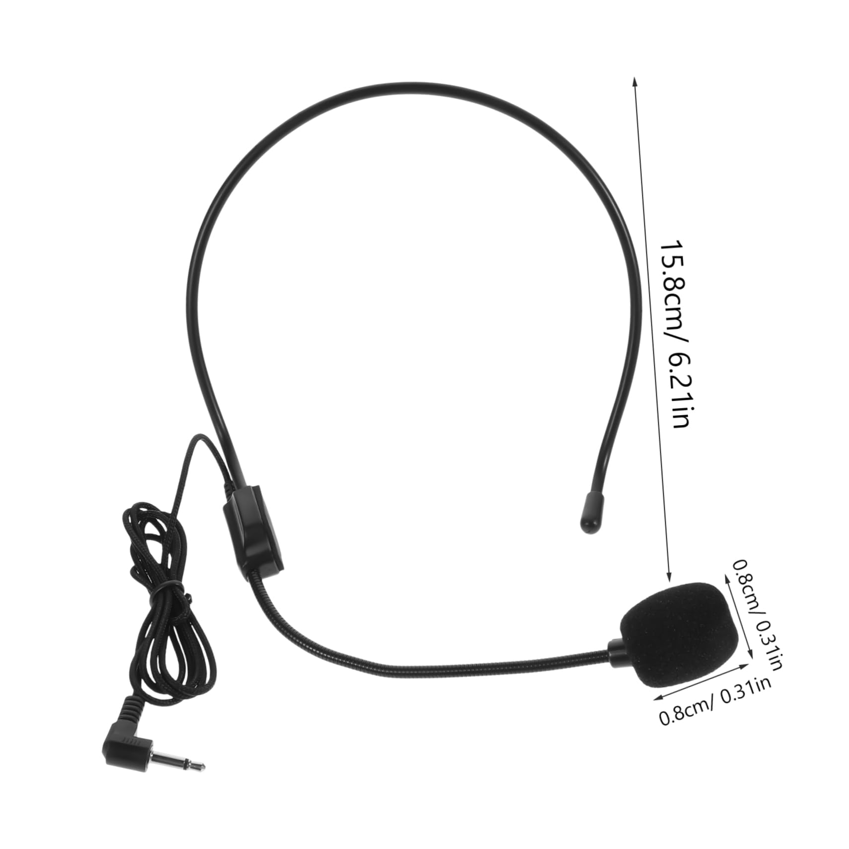 ERINGOGO Ultra-Micro Condenser Headset Mic 5mm Diameter for Voice Amplifier Microphone for Singing Lessons