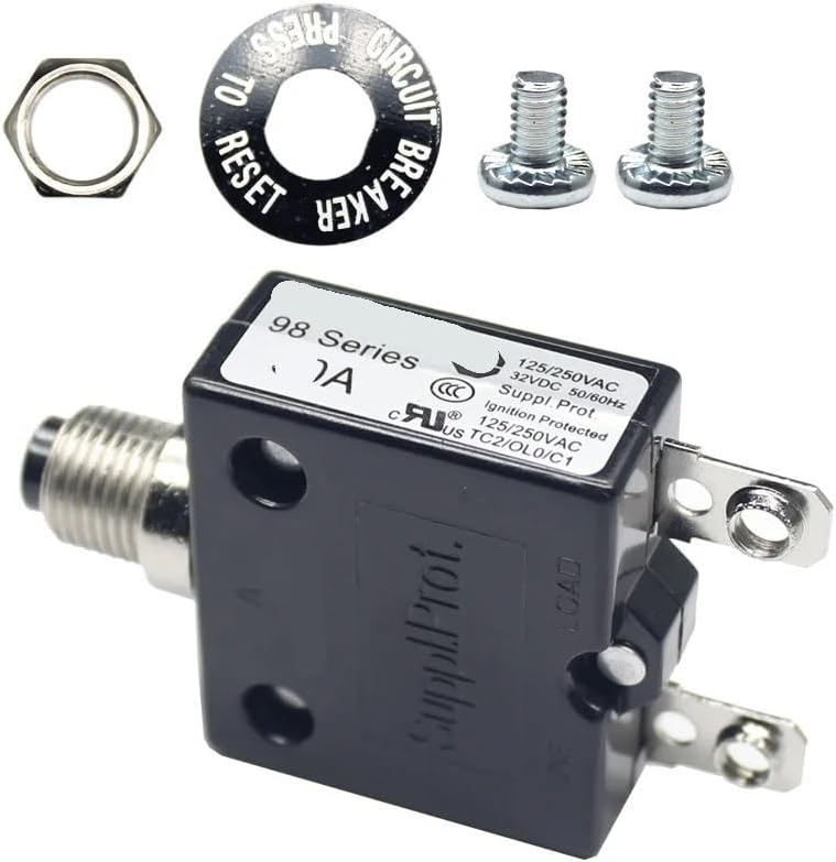 1pc 98 Series 30A Circuit Breakers of Thermal Protector with Screw termial