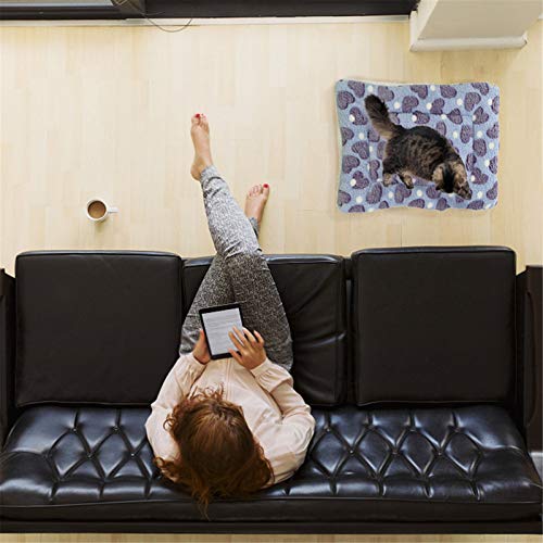 UKCOCO 2Pcs Almofada de Aquecimento para Animais de Estimação Tapete de Dormir de Gato de Cachorro Q