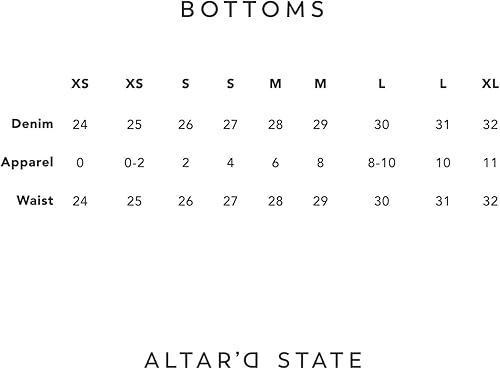 Miniatura 6 de ALTAR'D STATE Jeans acampanados con estampado de estrellas Kayla para mujer, cintura alta, mezclilla azul lavado claro, talla 30, Lavado claro