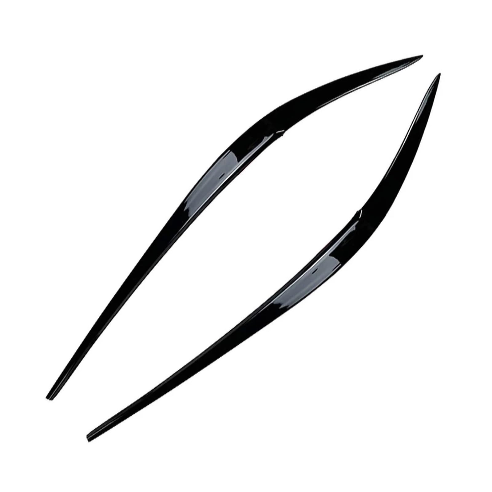 Motenna 2Pcs Car Headlight Lamp Eyebrows Cover Trim Stickers,Fit for 3 Series G20 G28 2019-2023 car Eyebrow Decoration(Gloss Black)