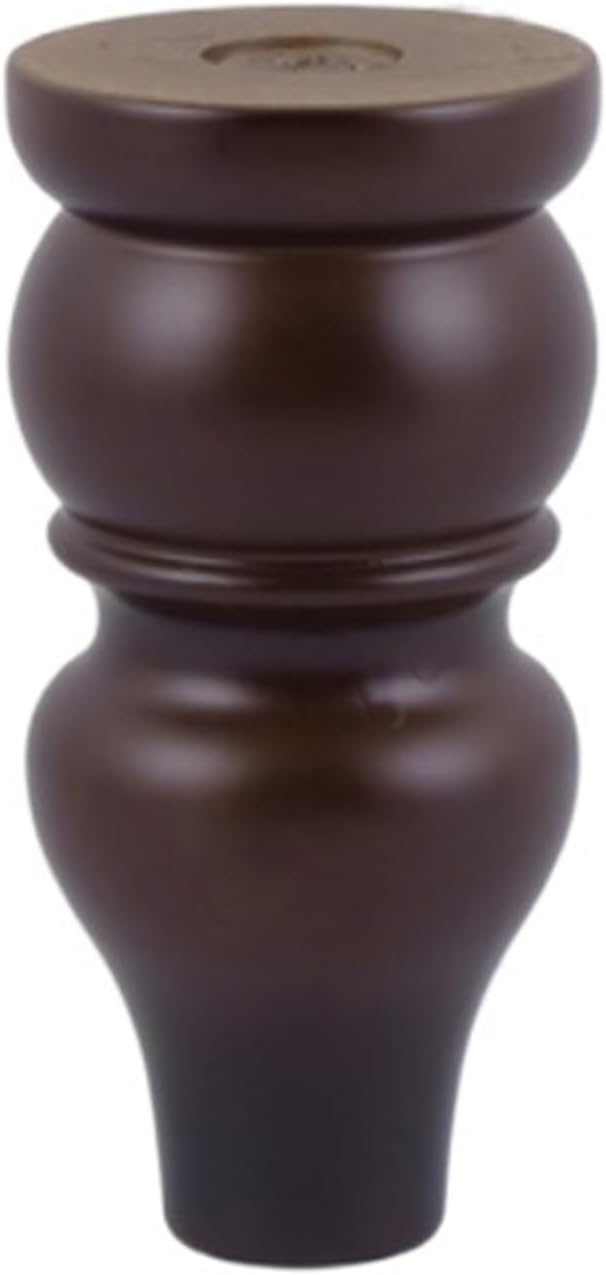 AVIMYA 1/4PCS Solid Wood Furniture Legs Replacement Black Finished Applicable Foot for Sofa Bed Cupboard Dressing Leg 80/100/120/150mm (Color : 12CM Red, Size : 4PCS)