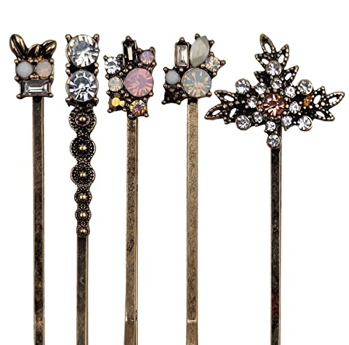 10Pcs Retro Hair Pins For Women Vintage Bobby Pins Hairpins For Women Ladies And Girls Rhinestone Hair Clips Headwear Decorative Styling Tools Hair Accessories #TOP2
