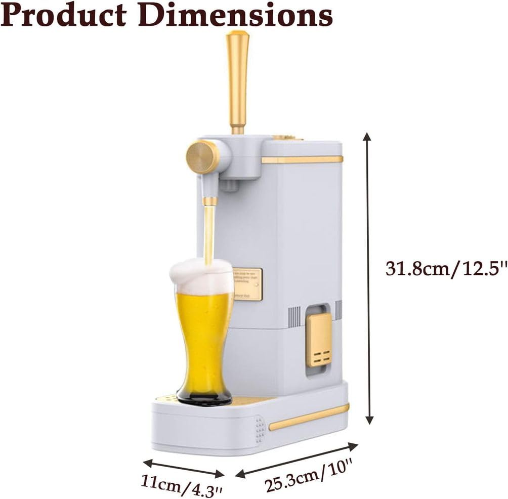 Dispensador De Cerveza, Espumador De Cerveza Portátil, Espuma Vibratoria Dispensador De Cerveza, Regalo De Amantes De La Cerveza