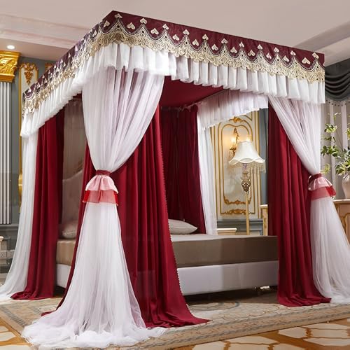 Moustiquaire Princesse pour lit double baldaquin à 4 poteaux d'angle - 2