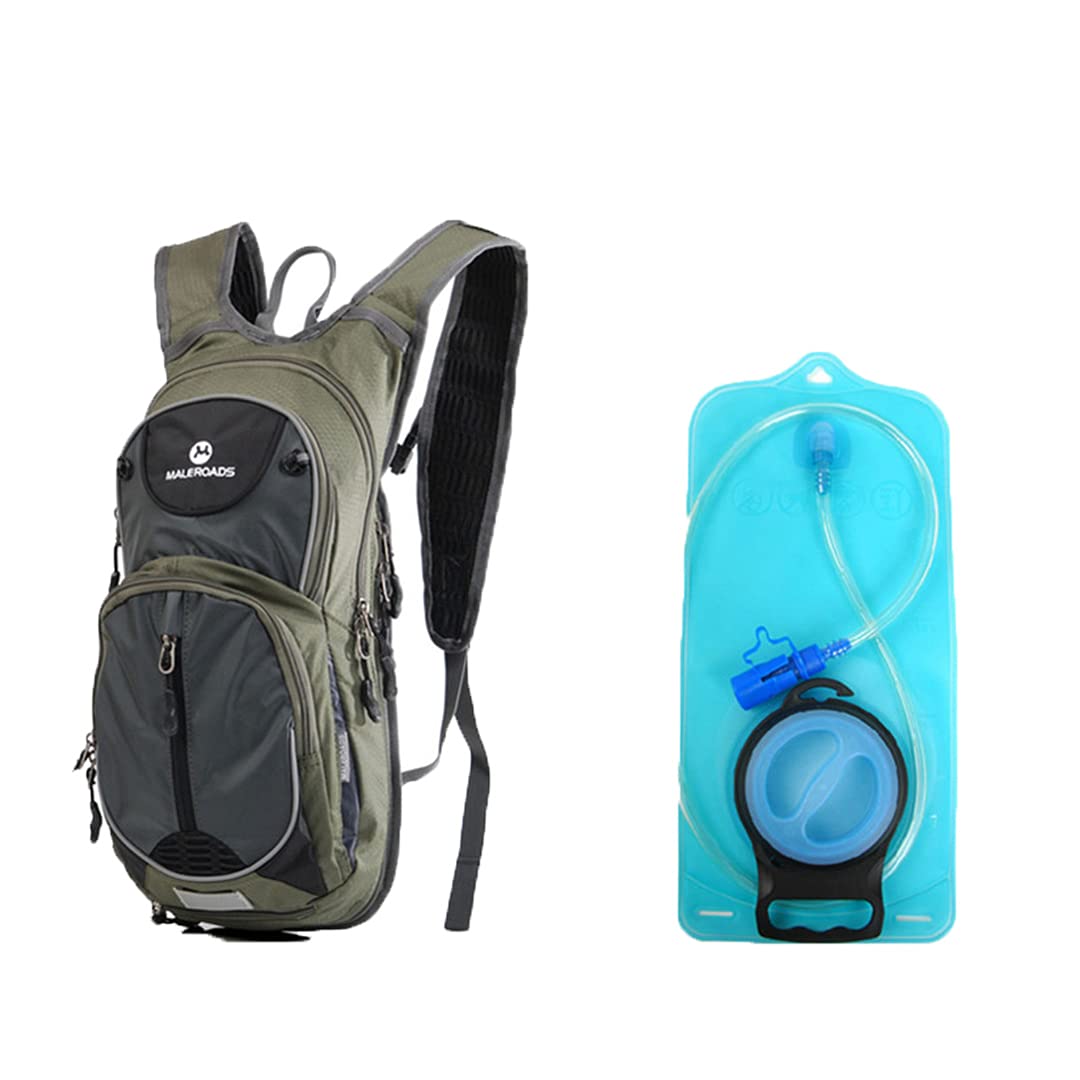 Mochila de Ciclismo de 10L, vejiga de Agua de hidratación, Mochila para Ciclismo, Mochila para Acampar, Senderismo, Bolsa de Senderismo (y Bolsas de 2l como en la Imagen)