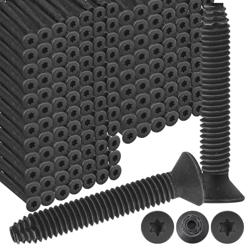 Blulu 200 Pack 1/4-20 x 2-1/4" Flat Head Self Tapping Trailer Deck Screws