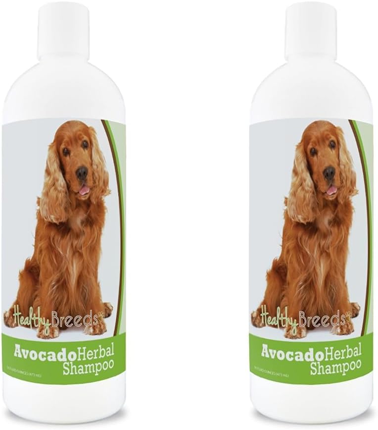 Healthy Breeds Cocker Spaniel Avocado Herbal Dog Shampoo 16 oz (Pack of 2)