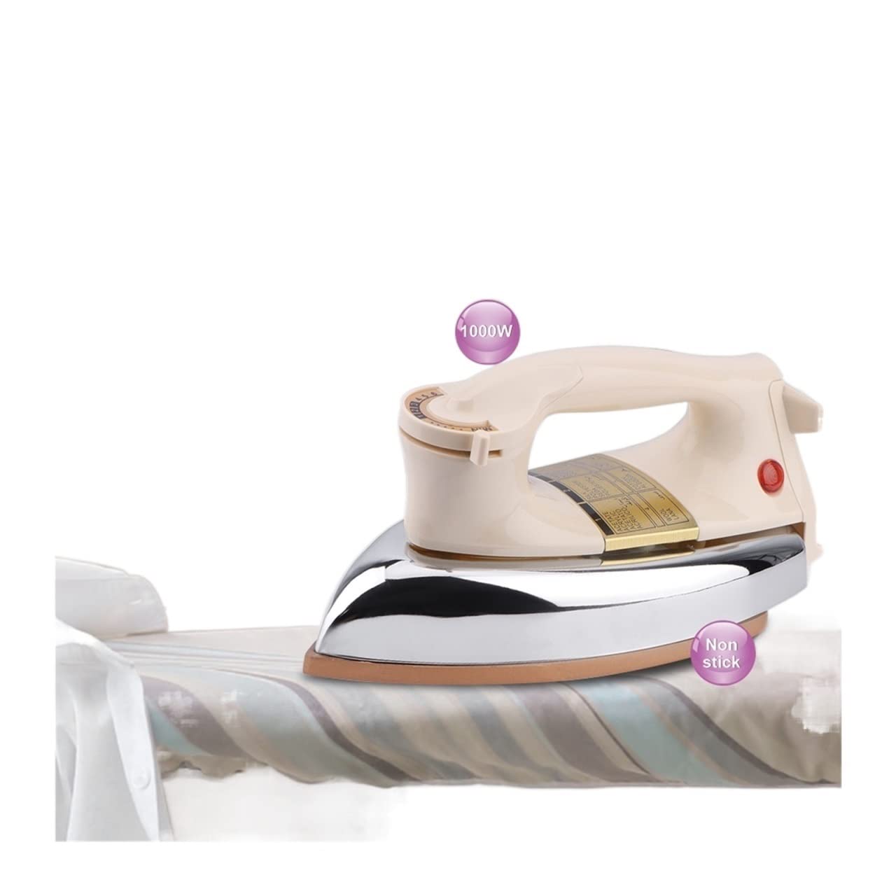 Vaporizador de mano Plancha eléctrica clásica en seco for ropa Uso industrial y hogar Sin vapor Plancha for ropa Plancha eléctrica en seco antigua para ropa sobre la marcha