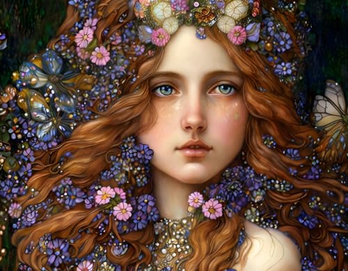 Peinture sur toile mignon visage 58x90 cm poster sans cadre